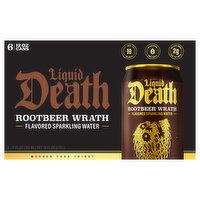 Liquid Death Flavored Sparkling Water, Rootbeer Wrath, 6 Each