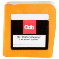 Cub Deli Source Grab N Go Q&E Mild Cheddar Cheese, 0.51 Pound