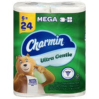 Charmin Lotion Bathroom Tissue, Ultra Gentle, 2-Ply, Mega, 6 Each