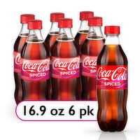 Coca-Cola Spiced Coca-Cola Spiced Bottles, 16.9 fl oz, 6 Ct, 101.4 Ounce