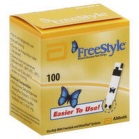Free Style Test Strips, Blood Glucose, 100 Each