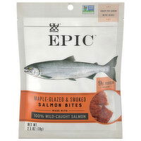 Epic Salmon Bites, Maple Glazed & Smoked, 2.5 Ounce