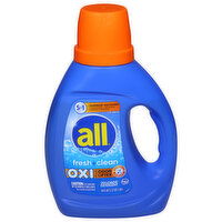 All Detergent, Oxi Plus Odor Liftter, Fresh Clean, 36 Fluid ounce