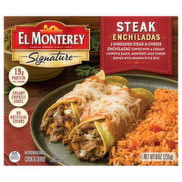 El Monterey Signature Enchiladas, Steak, 9 Ounce