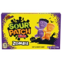 SOUR PATCH KIDS Zombie Orange & Purple Soft & Chewy Halloween Candy, 3.5 oz, 3.5 Ounce