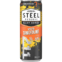 Steel Reserve Beer, Spiked Tangerine, 24 Ounce