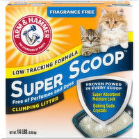 Arm & Hammer Super Scoop Fragrance Free Clumping Cat Litter, 14 Pound