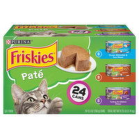 Friskies Pate Pate Wet Cat Food Variety Pack, Ocean Whitefish, Grilled & Turkey, 8.25 Pound