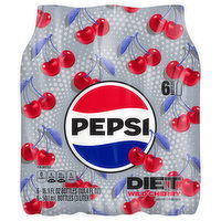 Pepsi Diet Pepsi Soda Wild Cherry Cola 16.9 Fl Oz 6 Count, 6 Each