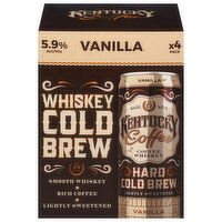 Kentucky Coffee Whiskey, Hard Cold Brew, Vanilla, 4 Each