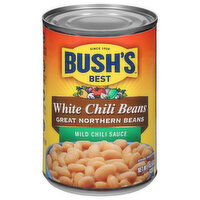 Bush's Best Great Northern Beans Mild Chili Sauce White Chili Beans, 15.5 Ounce
