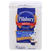 Pillsbury Best Best All Purpose Flour, Bleached, Enriched, 5 Pound