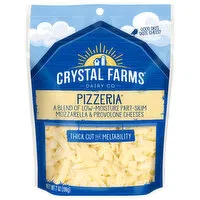 Crystal Farms Cheeses, Part-Skim, Pizzeria, Low-Moisture, 7 Ounce