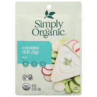 Simply Organic Dip Mix, Creamy Dill, 0.7 Ounce