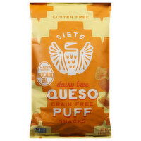 Siete Puff Snacks, Dairy Free, Queso, 4 Ounce