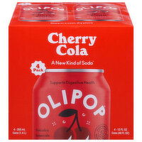 Olipop Cola, Cherry, 4 Each