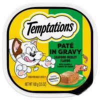 Temptations Cat Food, Seafood Medley Flavor, Pate in Gravy, Adult 1+, 3.5 Ounce