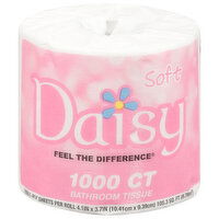 Daisy Bathroom Tissue, Soft, 1-Ply, 1000 Each