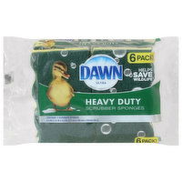 Dawn Ultra Scrubber Sponges, Heavy Duty, 6 Pack, 6 Each