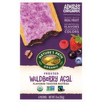 Nature's Path Organic Toaster Pastries, Frosted, Wildberry Acai, 6 Each