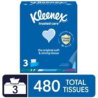 Kleenex Trusted Care 2-Ply Tissues, 3 Each