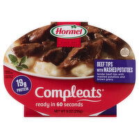 Hormel Compleats Beef Tips, with Mashed Potatoes, 9 Ounce