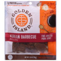 Golden Island Pork Jerky, Fire-Grilled, Korean Barbecue Recipe, 2.85 Ounce