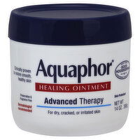 Aquaphor Healing Ointment, Advanced Therapy, for Dry, Cracked, or Irritated Skin, 14 Ounce