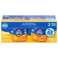 Kraft Original Flavor Big Cups Mac & Cheese, 2 Each