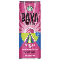 Starbucks Baya Energy, Raspberry Lime, Single Can, 12 Fluid ounce