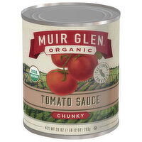 Muir Glen Organic Tomato Sauce, Chunky, 28 Ounce