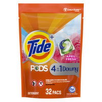 Tide Tide PODS with Downy Laundry Detergent Pacs, April Fresh, 32 count, 32 Each