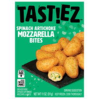 Tastiez Breaded Spinach Artichoke Mozzarella Bites, 11 oz (Frozen Appetizers), 11 Ounce