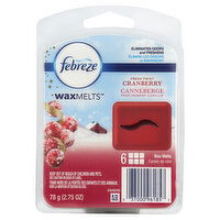Febreze Wax Melts, Fresh-Twist Cranberry, 6 Each