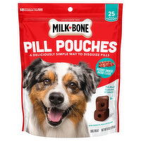 Milk-Bone Pill Pouches Hickory Smoked Bacon Flavor Dog Treat, 25 Each