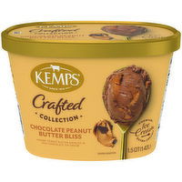 Kemps Crafted Collection Crafted Collection Chocolate Peanut Butter Bliss Ice Cream, 1.5 Quart
