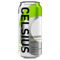 Celsius Live Fit Essentials Zero Sugar Cherry Limeade Energy Drink, 16 Fluid ounce