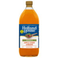 Holland House Vinegar, Organic, Apple Cider, 32 Fluid ounce