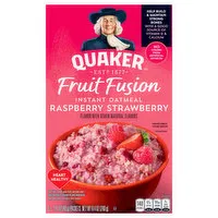 Quaker Fruit Fusion Instant Oatmeal, Raspberry Strawberry, 6 Each