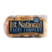 1st National Bagel Company Everything Bagel, 5 Count, 14.25 Ounce