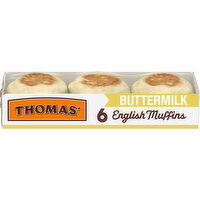 Thomas' Buttermilk English Muffins, 6 count, 13 oz, 6 Each
