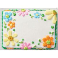 Cub Bakery 1/4 Decorated Sheet Chocolate Cake Whipped Icing, 1 Each