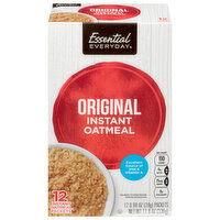 Essential Everyday Instant Oatmeal, Original, 12 Each