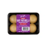 Giorgio Baby Portabella Mushroom Caps, 6 Ounce