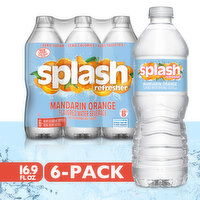 SPLASH Refresher Splash Blast Mandarin Orange Flavored Water Bottle 16.9 oz, 6 Count, 16.9 Ounce