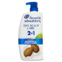 Head & Shoulders 2 in 1 Dandruff Shampoo and Conditioner, Dry Scalp Care, 28.2 oz, 28.2 Ounce