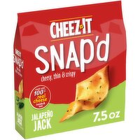 Cheez-It Snap'd Cheese Cracker Chips, Jalapeno Jack, 7.5 Ounce