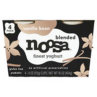 Noosa Yoghurt, Finest, Blended, Vanilla Bean, 4 Each