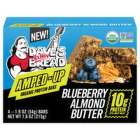 Dave's Killer Bread Protein Bars, Organic, Blueberry Almond Butter, Amped-Up, 4 Each