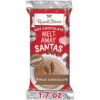 Russell Stover Christmas Hot Chocolate Melt-Away Milk Chocolate Santas, 1.7 Ounce